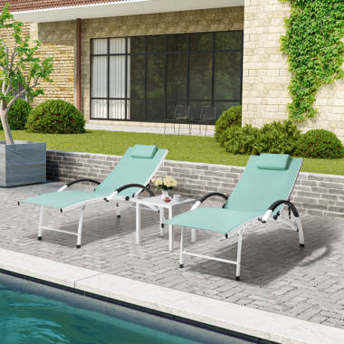 Dereham outdoor reclining chaise lounge hot sale